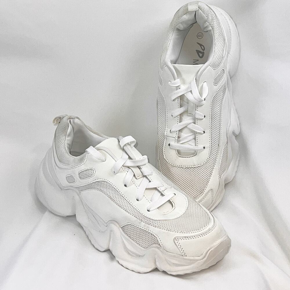 Men’s Chunky Sneakers White Size US 11 EU 44 Streetwear Dad Shoes